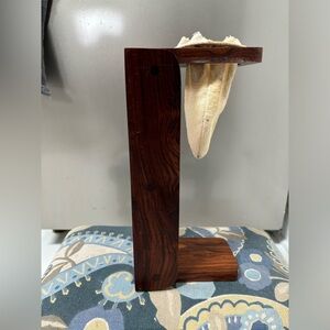 Handmade wooden manual drip coffee maker. Made in Costa Rica.